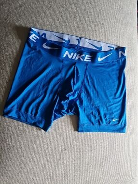 Nike Men's Royal Blue Performance Boxer Briefs with Branded Waistband